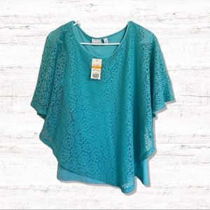 Kim Rogers turquoise top